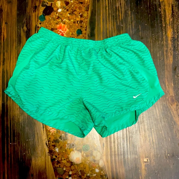 Nike Pants - Green Nike running shorts